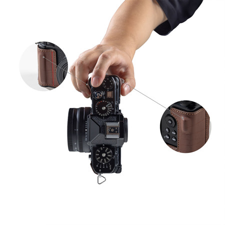 SmallRig Leather Case Kit for Nikon Z f Camera, Brown 5096