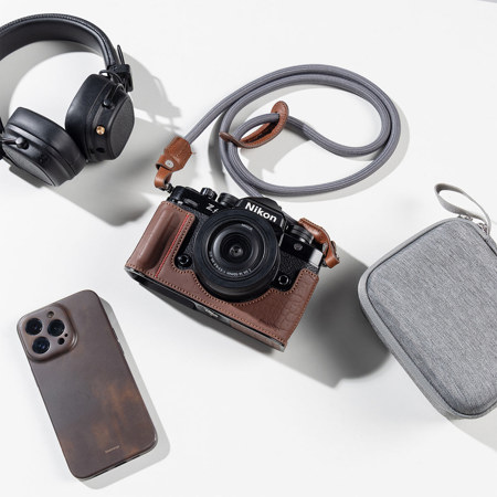 SmallRig Leather Case Kit for Nikon Z f Camera, Brown 5096
