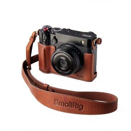 SmallRig Leather Half Camera Case for Fujifilm GFX100RF, Brown