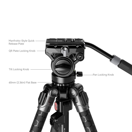 SmallRig x Potato Jet TRIBEX SE Aluminum Hydraulic Tripod with