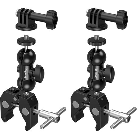 SmallRig Crab-Shaped Super Clamp with Magic Arm, 2-Pack