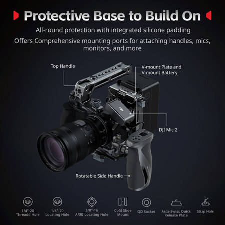 SmallRig Camera Cage Kit for Nikon ZR Camera, Black 5467
