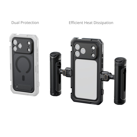 SmallRig Dual Handheld Mobile Video Cage Kit for iPhone 17