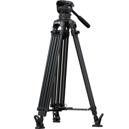 SmallRig FSD18 FreeSpeed 3-Section Heavy-Duty Aluminum Alloy Tripod with Fluid Head, Black