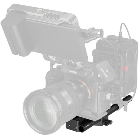 SmallRig Basisplaat Met 15mm Railklem – Set Met 2 Koolstofvezelstangen (20 Cm) – Voor Sony, Canon, Fujifilm En Meer