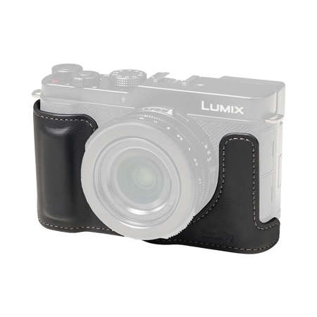 SmallRig Leather Half Case for Panasonic LUMIX L10 Camera, Black