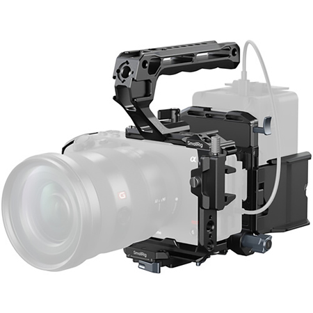 SmallRig Full Camera Cage Kit with Battery Plate & Top Handle for
