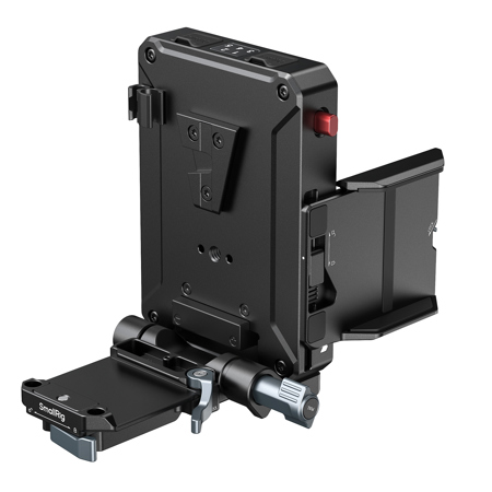SmallRig Piastra V-Mount 4064B – Pieghevole, Doppia Arca-Swiss, Per DSLR, Gimbal E Treppiedi, Compatibilità Universale - 4