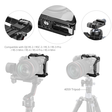 【新品】Smallrig HawkLock Half Cage 5953 SmallRig HawkLock QR Half Camera Cage for EOS R6 Mark III/R6 Mark