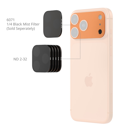 SmallRig ND and Black Mist Square Filter Kit for iPhone 17 Pro