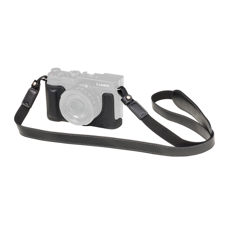 SmallRig Leather Half Case Kit for Panasonic LUMIX L10 Camera, Black