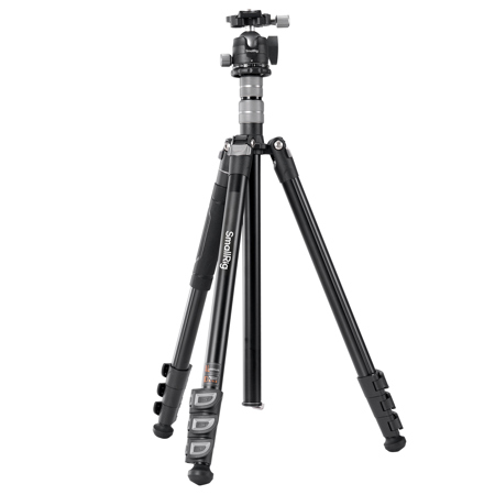 SmallRig 4-Section Aluminum Reverse-Folding Travel Tripod with Ball Head