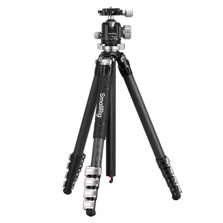 SmallRig 5-Section Carbon Fiber Compact Travel Tripod with Ball Head