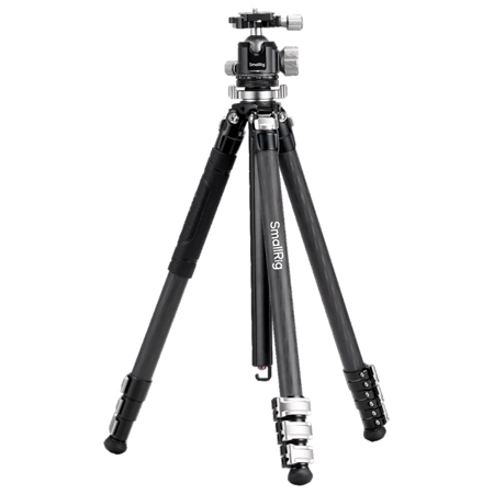 SmallRig 4-Section Carbon Fiber Compact Travel Tripod with Ball Head
