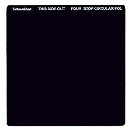 Schneider 6.6x6.6" Neutral Density 1.2 4-Stop Circular Polarizer Square Filter