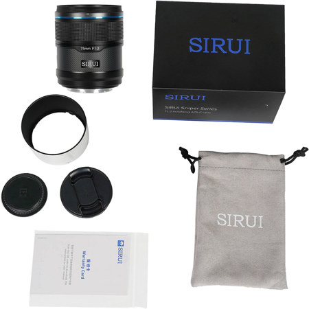 USED Sirui Sniper Series f/1.2 Lens Black 75mm Sony E