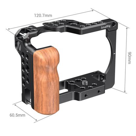 SmallRig Camera Cage with Wooden Grip for SIGMA fp Camera
