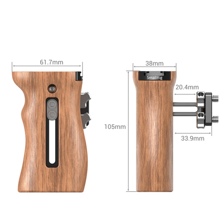 SmallRig Wooden Universal Side Handle 2093