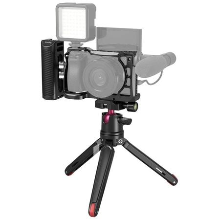 SmallRig Vlog Kit with Cage, Tabletop Mini Tripod, Side Handle for Sony A6600