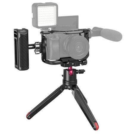 SmallRig Vlog Kit with Cage, Tabletop Mini Tripod, Side Handle for Sony A6600