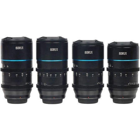 Sirui MARS 4-Lens Set with 35mm, 50mm, 75mm T2 and 24mm T2.9 1.33x Lens for MFT