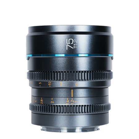 Sirui Nightwalker Series T1.2 S35 Cine Lens 75mm Gun Metal Gray Canon RF