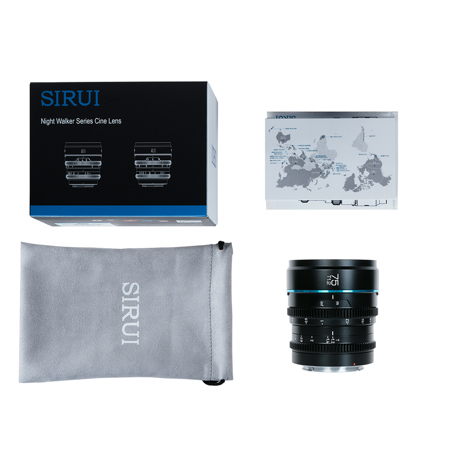 Sirui Nightwalker Series T1.2 S35 Cine Lens 75mm Black Fuji X
