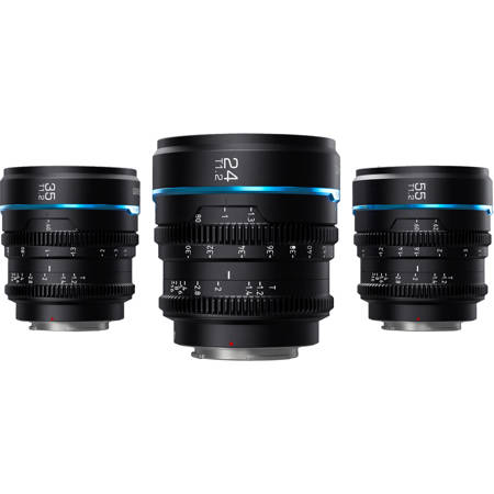 Sirui Night Walker 24mm, 35mm & 55mm T1.2 Cine 3-Lens Set for Micro Four Thirds Black