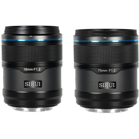 Sirui Sniper Series f/1.2 Lens Black 16mm, 75mm Set Sony E