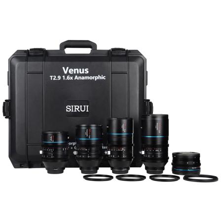 Sirui 35mm,50mm,75mm,100mm T2.9 1.6x Anamorphic Lens Kit,1.25x Adapter, Leica L