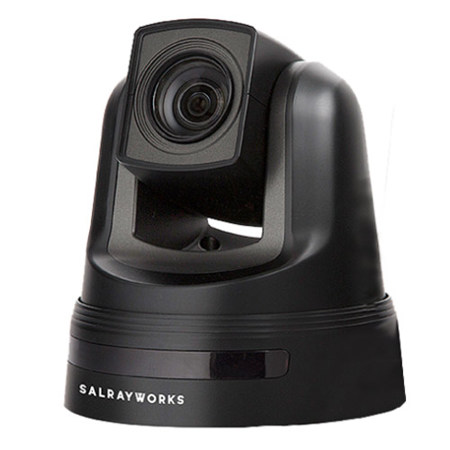 Salrayworks K-M20G Full HD NDI 1/2.8'' Exmor R CMOS Sensor 20x PTZ Camera with Genlock, Black