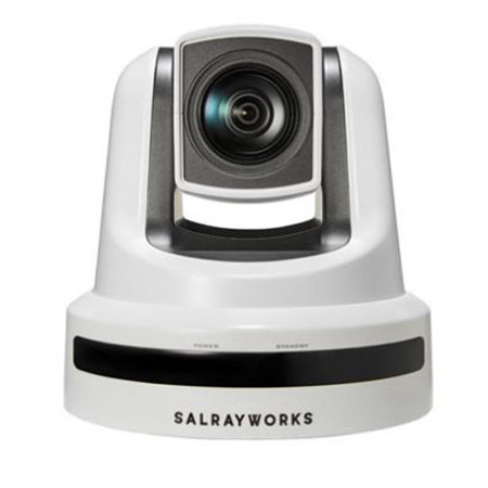 Salrayworks K-S30 Full HD NDI 1/2.8'' Exmor R CMOS Sensor 30x PTZ Camera with Genlock, White