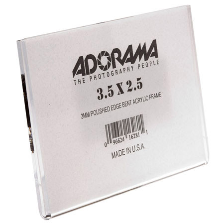 Adorama 1628 Heavy Weight Acrylic Frame for 3.5x2.5in