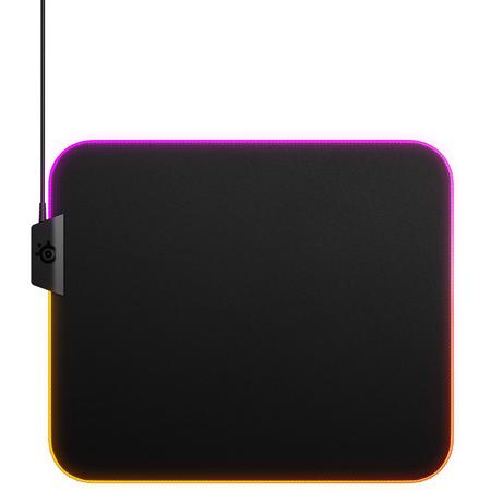 SteelSeries Qck Prism Cloth RGB Gaming Mouse Pad, Medium