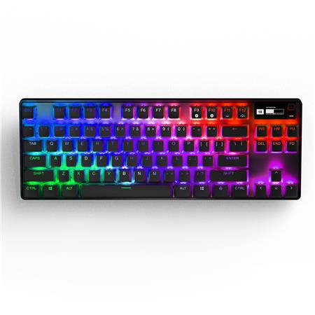 SteelSeries Apex Pro TKL HyperMagnetic Gaming Keyboard - World's Fastest  Keyboard - Adjustable Actuation - Esports Tenkeyless - OLED Screen - RGB -  PBT Keycaps - USB-C - 2023 Edition,Black 