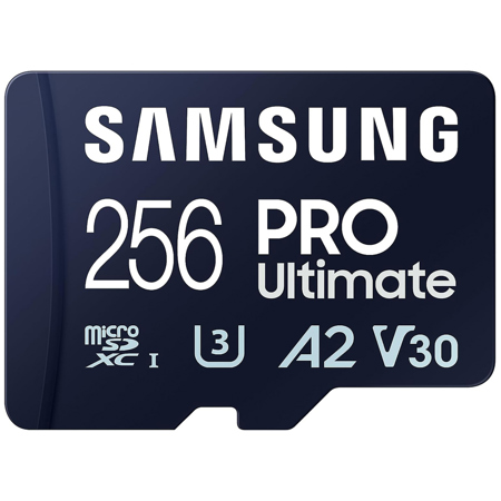 Samsung PRO Ultimate UHS-I microSDXC Memory Card with SD Adapter 256GB