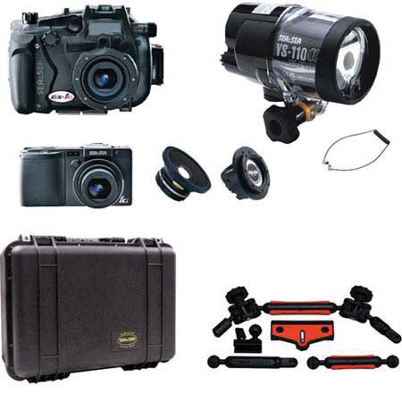 Sea & Sea Sea &amp; Sea DX-1G Underwater Digital Camera Pro Kit with YS-110A External Flash, w/free $100 Adorama Gift Card
