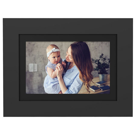 SimplySmart Home 8" FHD PhotoShare Friends & Family Smart Frame, Classic Black