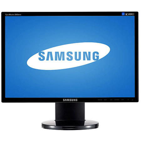 Samsung 2043BWX 20" Widescreen LCD Computer Monitor, 1680 x 1050 Resolution, 8000:1 Dynamic Contrast Ratio, 300 cd/m Brightness