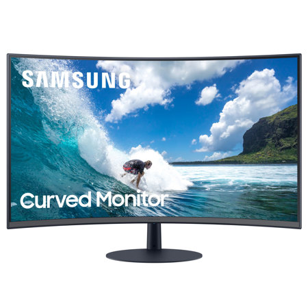 Samsung T55 32" 16:9 FHD Curved IPS LED Monitor w/AMD FreeSync, Dark Gray