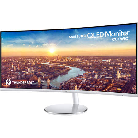 Samsung C34J791 34" 21:9 Ultra-Wide QHD 100Hz Curved VA LED LCD Monitor with Thunderbolt 3, AMD FreeSync, Built-In Speaker