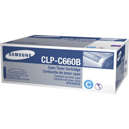 Samsung CLP-C660B Cyan Color Laser Toner Cartridge