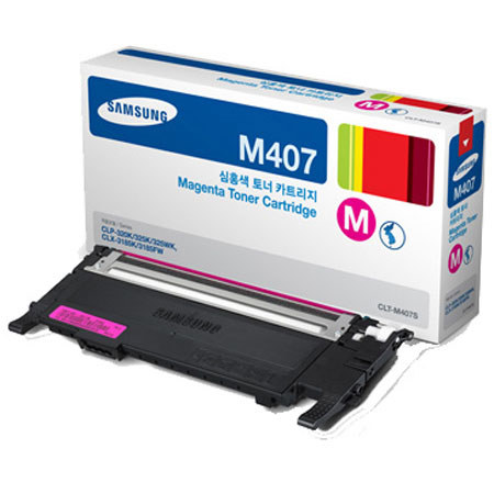 Samsung CLT-M407S Magenta Toner Cartridge, 1000 Page Yield