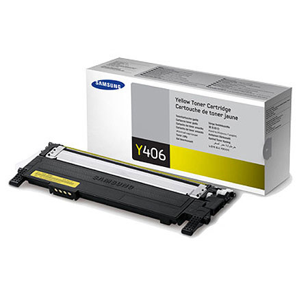 Samsung CLT-Y406S Yellow Toner Cartridge, 1000 Page Yield