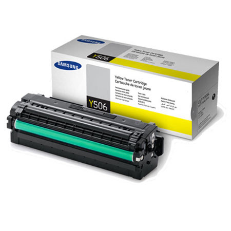 Samsung CLT-Y506L Yellow Toner Cartridge, 3500 Page Yield