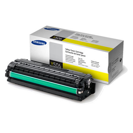 Samsung CLT-Y506S Yellow Toner Cartridge, 1500 Page Yield