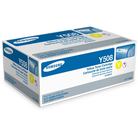 Samsung CLT-Y508S Standard Yellow Laser Toner Cartridge