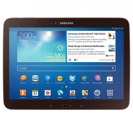 Samsung Galaxy Tab 3 10.1" Tablet, 1GB RAM, 16GB Storage, Android 4.2 - Gold Brn