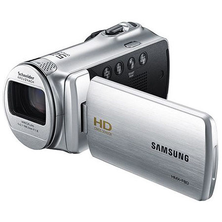Samsung HMX-F80 Flash Memory Camcorder, Silver