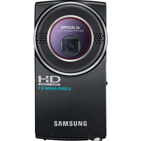 Samsung HMX-U20BN Ultra Portable HD Camcorder -BUNDLE- Black w/8GB, Case & Cloth